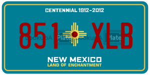 851XLB  license plate in NM
