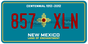 857XLN  license plate in NM