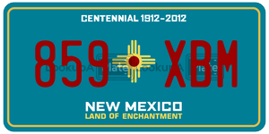 859XBM  license plate in NM