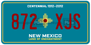 872XJS  license plate in NM