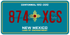 874XCS  license plate in NM