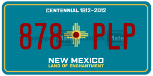 878PLP  license plate in NM
