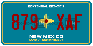879XAF  license plate in NM
