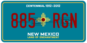 885RGN  license plate in NM
