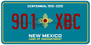 901XBC  license plate in NM