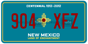 904XFZ  license plate in NM