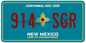 914SGR  license plate in NM