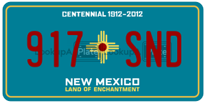 917SND  license plate in NM