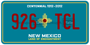 926TCL  license plate in NM