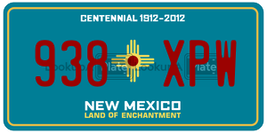938XPW  license plate in NM