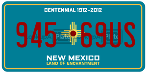 94569US  license plate in NM