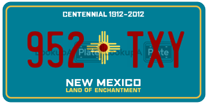 952TXY license plate in New Mexico