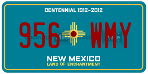 956WMY  license plate in NM