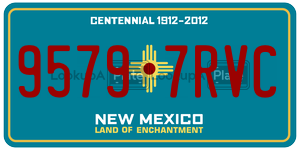 95797RVC  license plate in NM