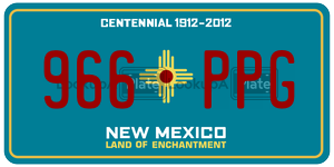 966PPG  license plate in NM