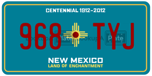 968TYJ  license plate in NM