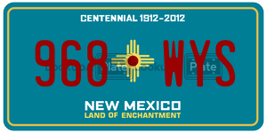 968WYS  license plate in NM