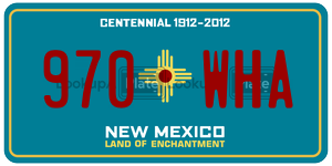 970WHA  license plate in NM