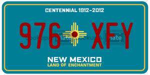 976XFY  license plate in NM