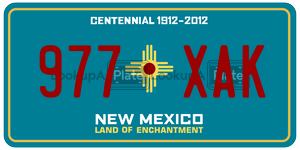 977XAK  license plate in NM
