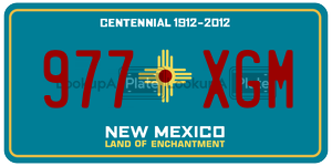 977XGM license plate in New Mexico