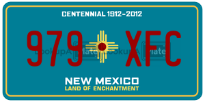 979XFC  license plate in NM
