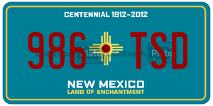 986TSD  license plate in NM