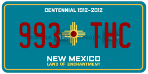 993THC  license plate in NM