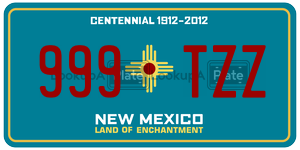 999TZZ  license plate in NM