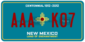 AAAK07  license plate in NM