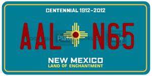 AALN65  license plate in NM