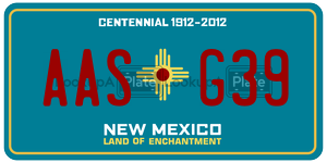 AASG39 license plate in New Mexico