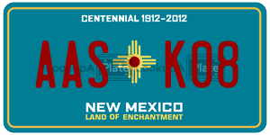 AASK08  license plate in NM