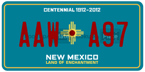 AAWA97  license plate in NM