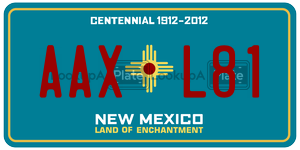 AAXL81  license plate in NM