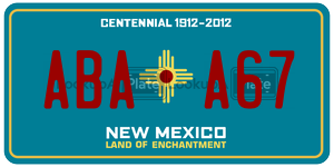 ABAA67  license plate in NM