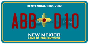 ABBD10  license plate in NM