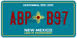 ABPB97  license plate in NM