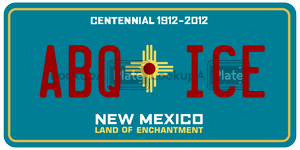 ABQICE  license plate in NM