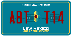 ABTT14  license plate in NM