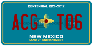 ACGT06  license plate in NM