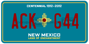 ACKG44  license plate in NM