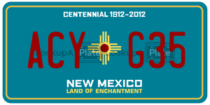 ACYG35  license plate in NM