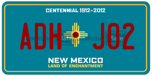 ADHJ02  license plate in NM