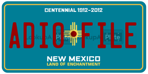 ADI0FILE  license plate in NM