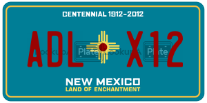 ADLX12  license plate in NM