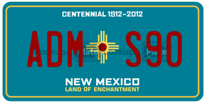 ADMS90  license plate in NM