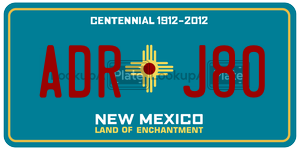 ADRJ80  license plate in NM