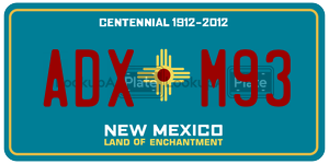 ADXM93  license plate in NM