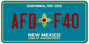 AFDF40  license plate in NM